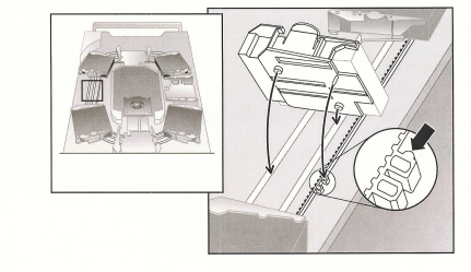 Removing Stuck Cartridges from the Autoloader LTO Ultrium1 Tape Drive Belt Loops