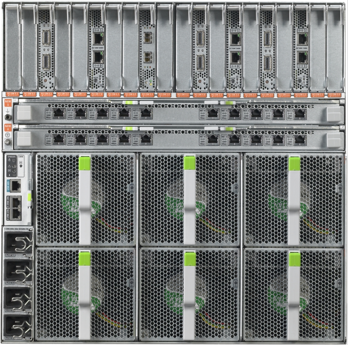 Sun Netra 6000 Modular System Rear Zoom