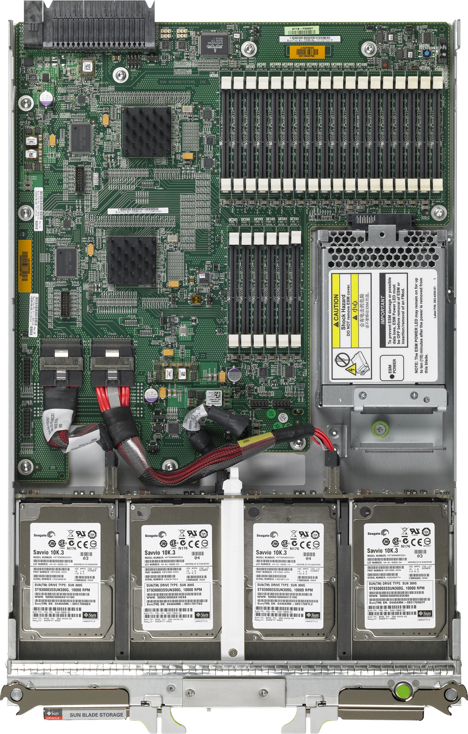 Sun Blade Storage Module M2 Top Zoom