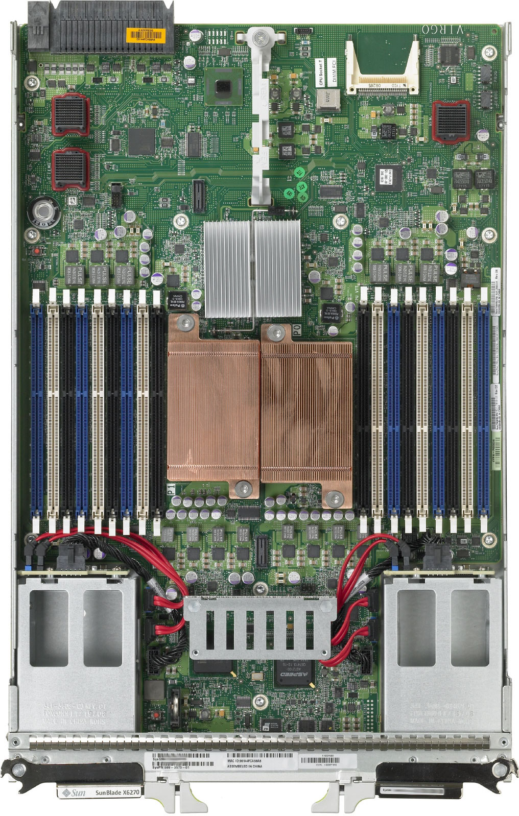 Sun Blade X6270 Server Module Top Zoom