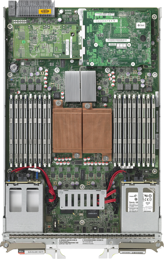 Sun Blade X6270 M2 Server Module Top Zoom