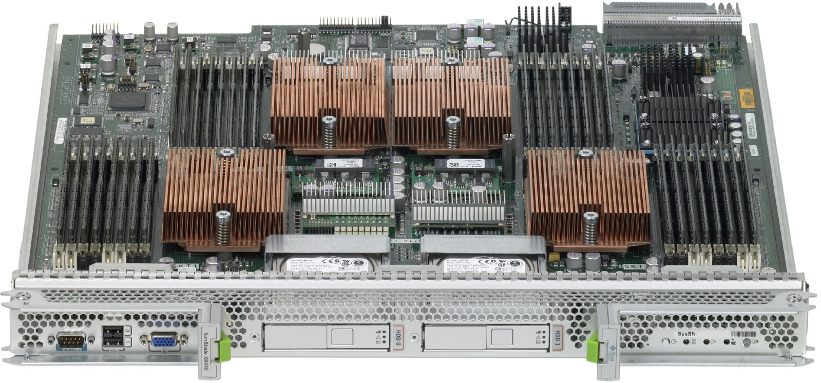 Sun Blade X8440 Server Module, RoHS:YL Top Zoom