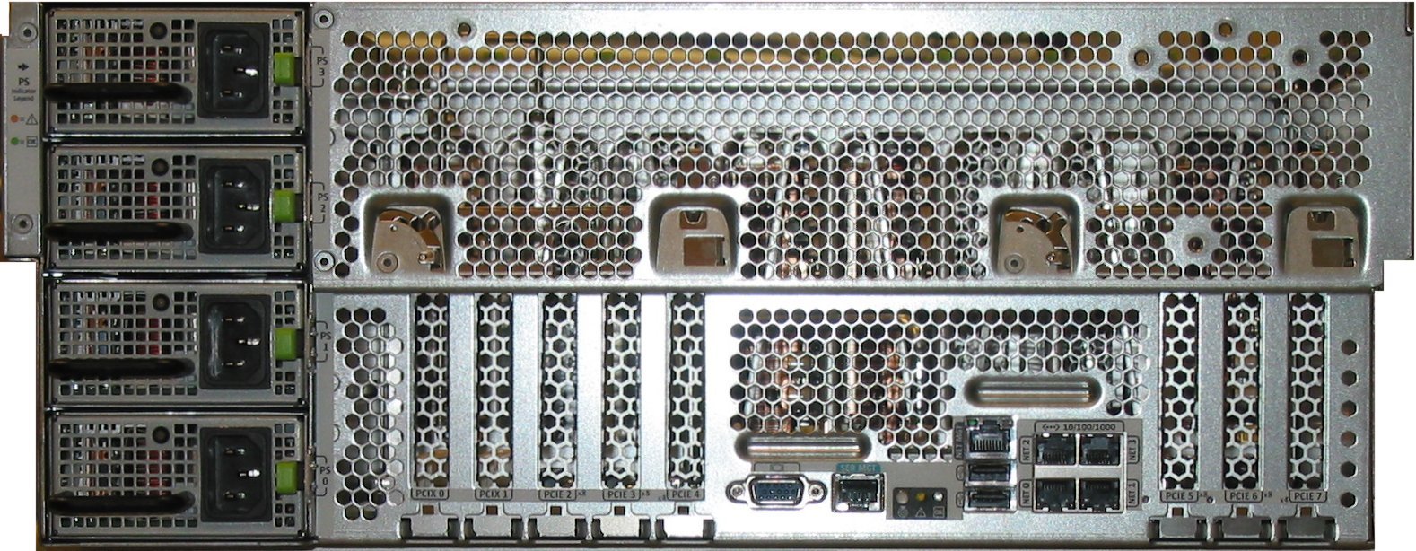 Sun Fire X4600 M2, RoHS:YL Rear Zoom